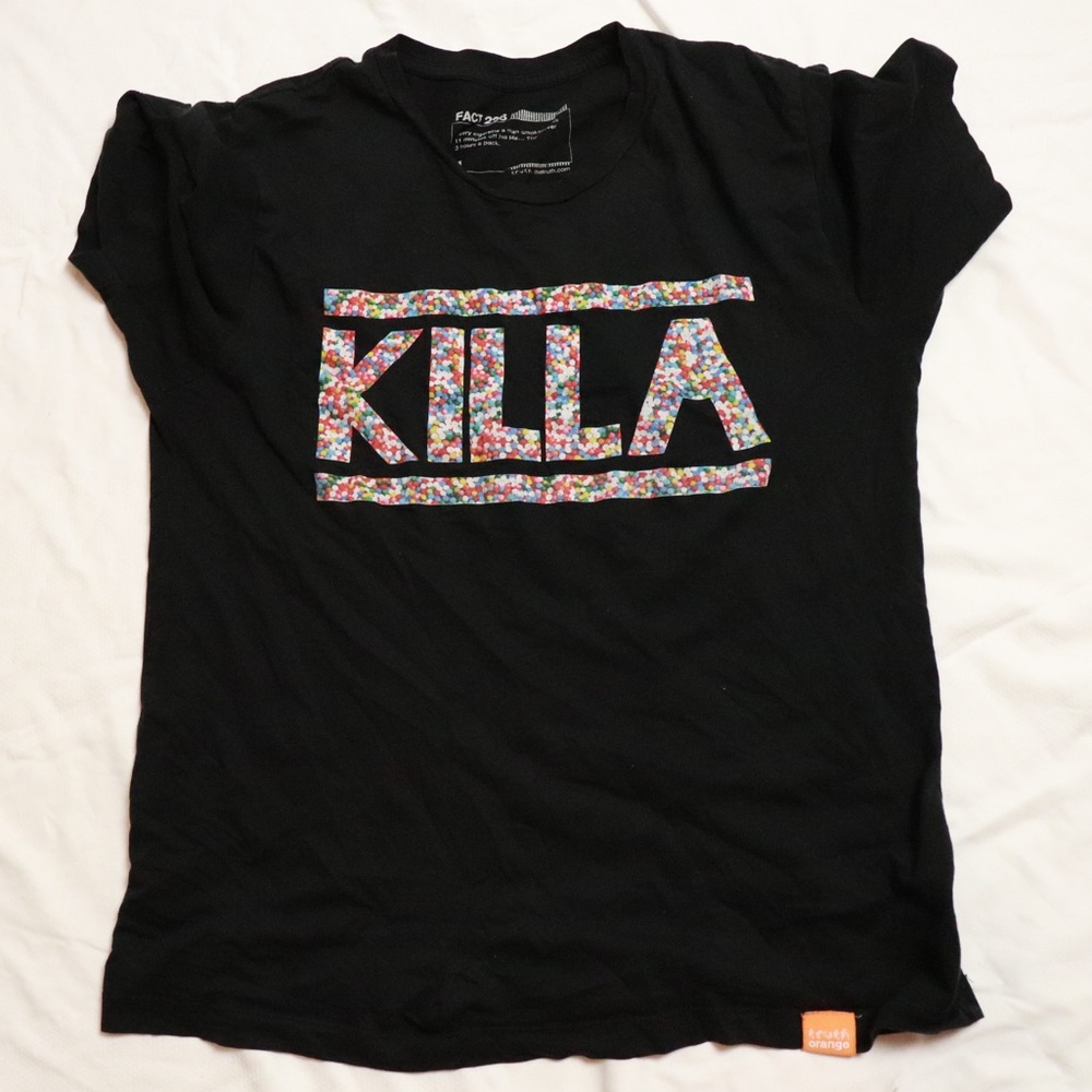‘Killa” Graphic Tee Orange Truth Awareness Shirt